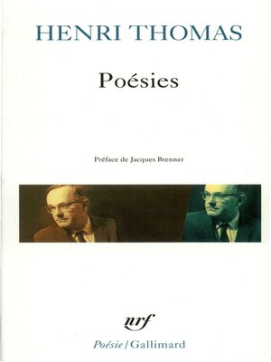 cover image of Poésies